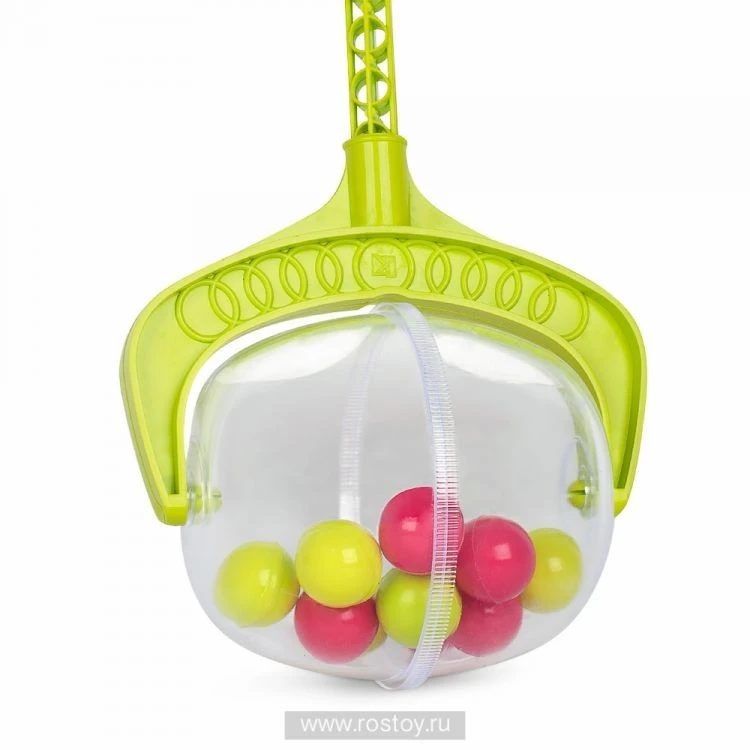 Colorful Push Toy with Stick for Toddlers - Salad Green