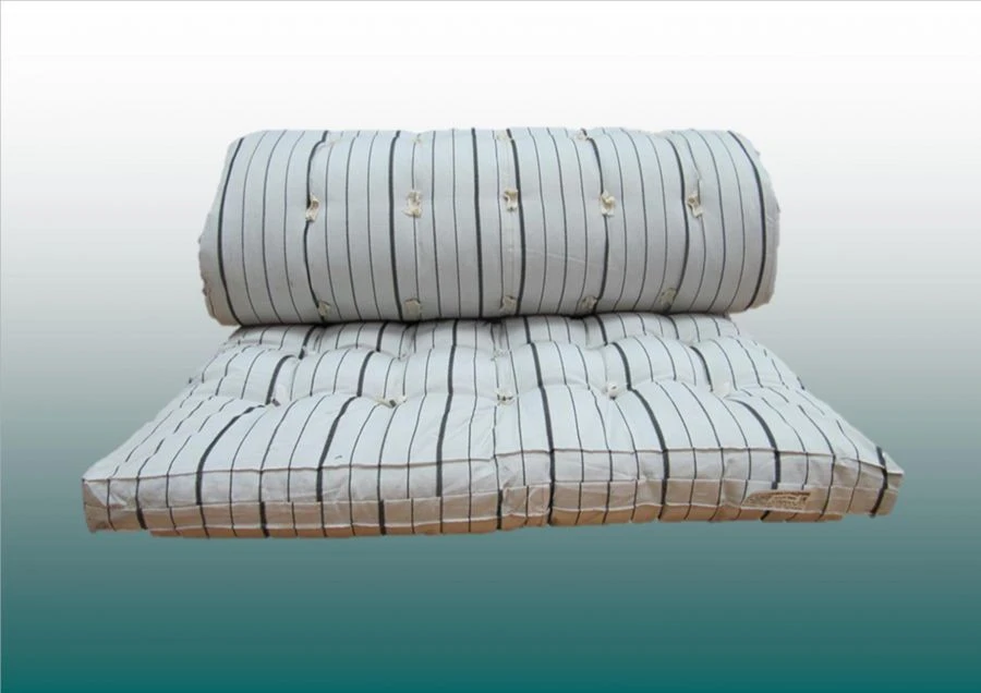 Cotton Wadded Mattress with Mixed Fabric Cover