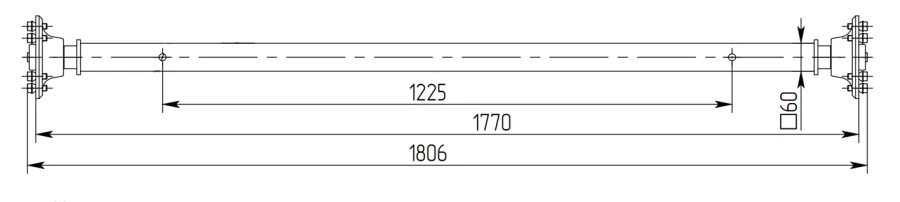 Trailer Axle Category O1 - Model 817711.025-07.06.800