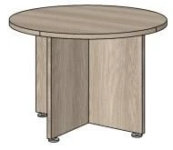 Round Conference Table "Grand" Office Furniture Set