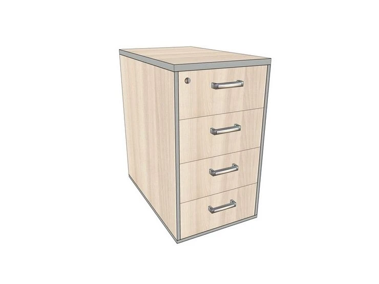 Lockable Side Cabinet, Dimensions 430*704*750 mm, Model АсТП-5.з