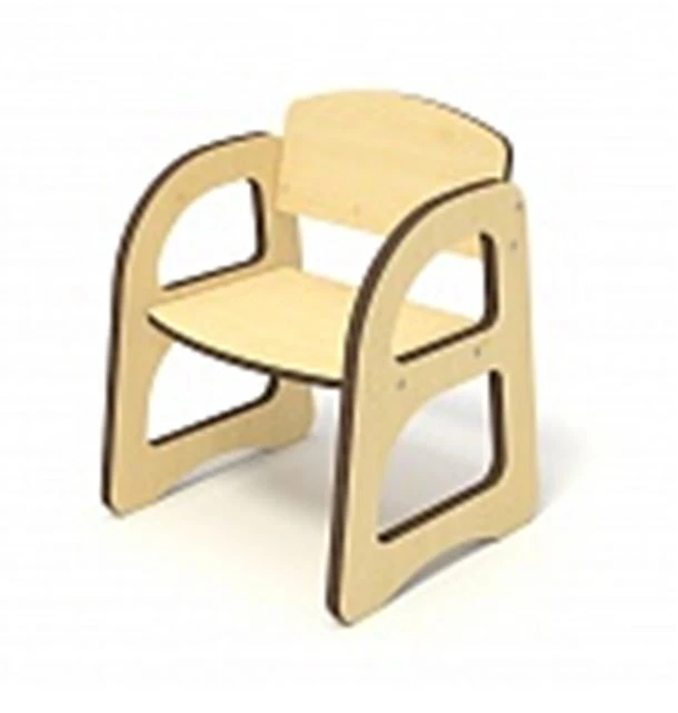 Children's Armchair with Armrests, Adjustable Height