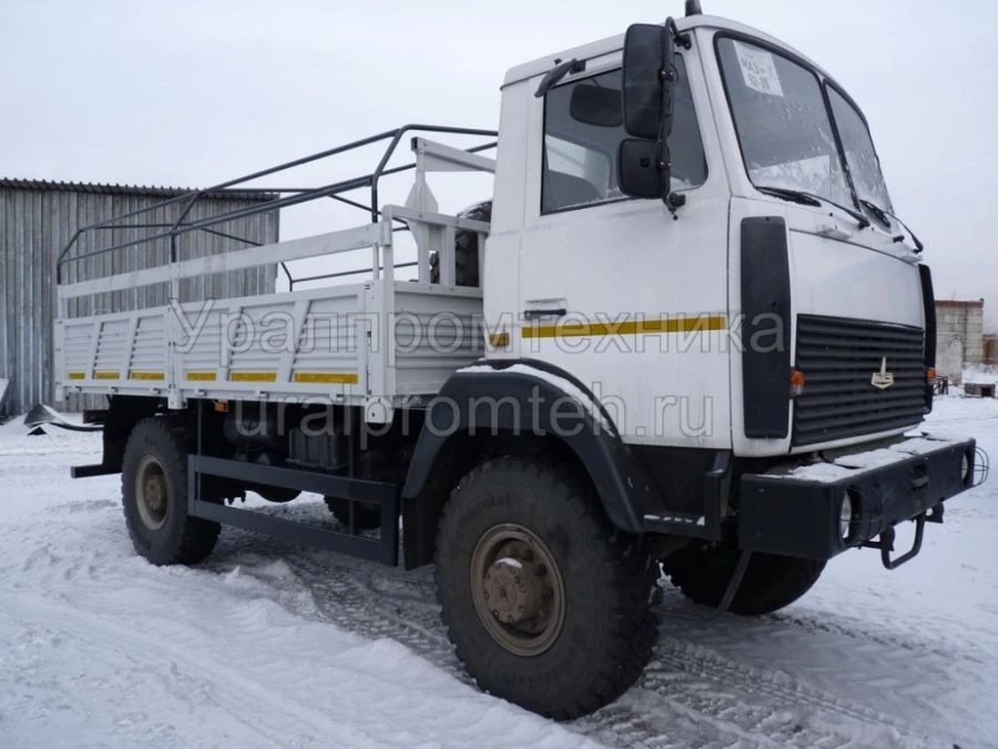 Flatbed Truck with Crane Manipulator 63333A for Loading and Unloading