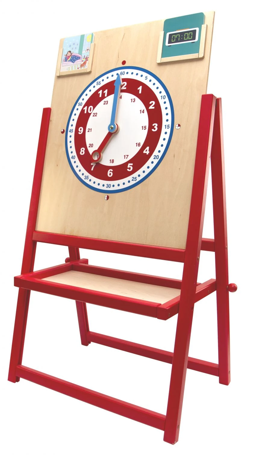 Educational Clock Panel with Pockets for Cards