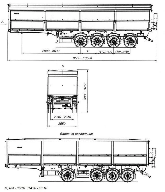 四轴自卸半挂车 AM9560-31FS