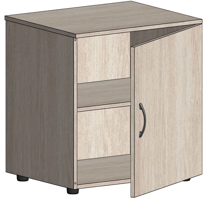 Nightstand with Door and Shelves