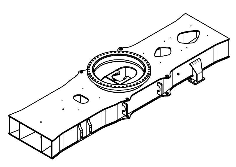 Excavator Middle Section Connection Part Model 94038673