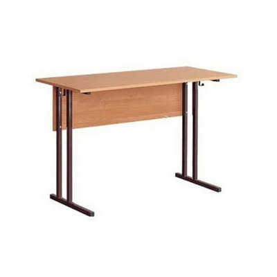Two-Seater Fixed Student Desk with Durable Surface