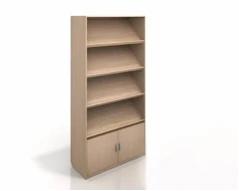 Semi-Open Document Cabinet with Display Shelves Model 00071