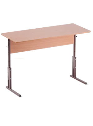 Classic Two-Person Student Desk with Adjustable Parameters, Type 2