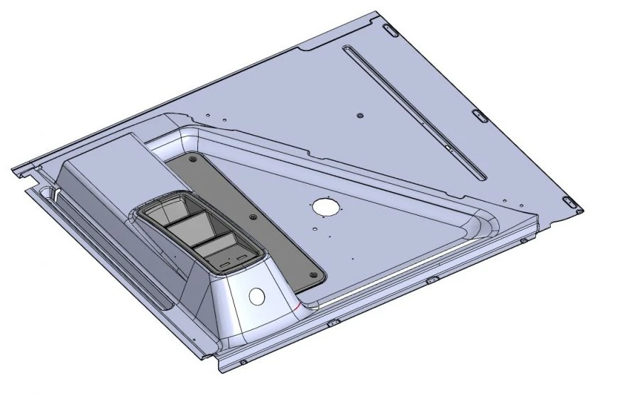 Ceiling Console Assembly for Vehicle Cladding 5299230-5206030-11