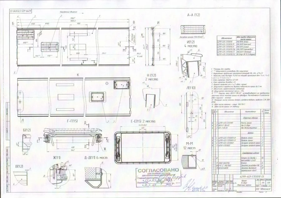 Complete Roof Panel 6299-403-5703010