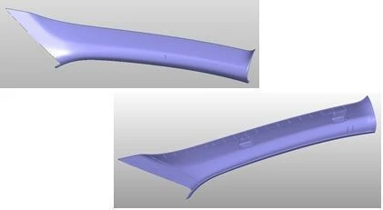 Upper Pillar Trim Assembly, Left for VW Polo / Skoda Rapid