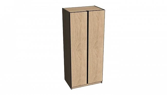 Two-Door Wardrobe with Profile Handle SH02 "MNC