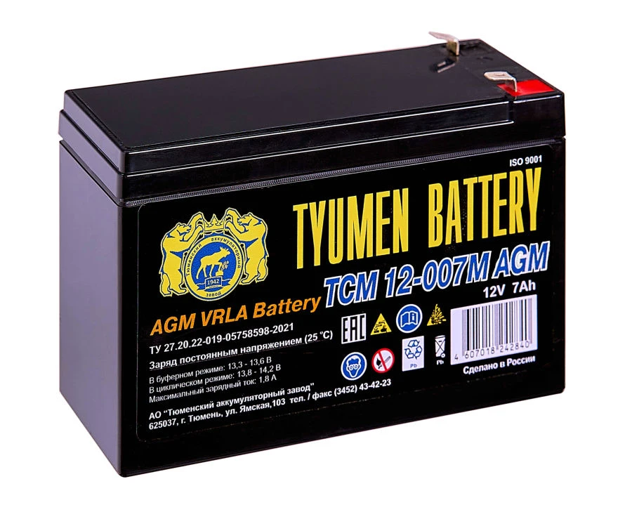 Lead-Acid Stationary Monobloc Battery TCM 12007M