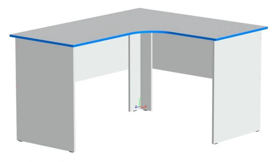 Ergonomic Corner Teacher Desk, LDP Material