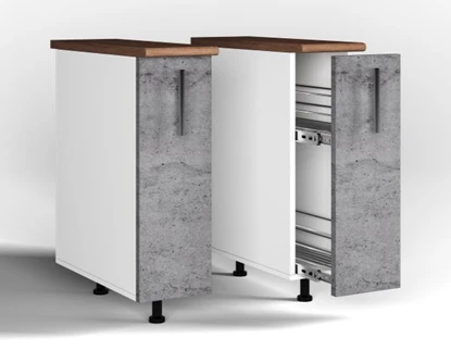 Kitchen Base Cabinet with Bottle Holder