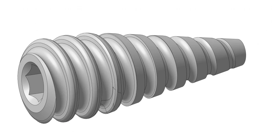 Ligament Screws with Round Conical Thread Ø 5.0 mm, Length 30 mm, OM002.02.10