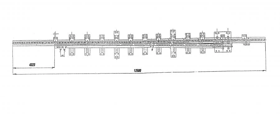 R65 Straight Rail with Curved Spike for Switch Projects 267A.110.00-01