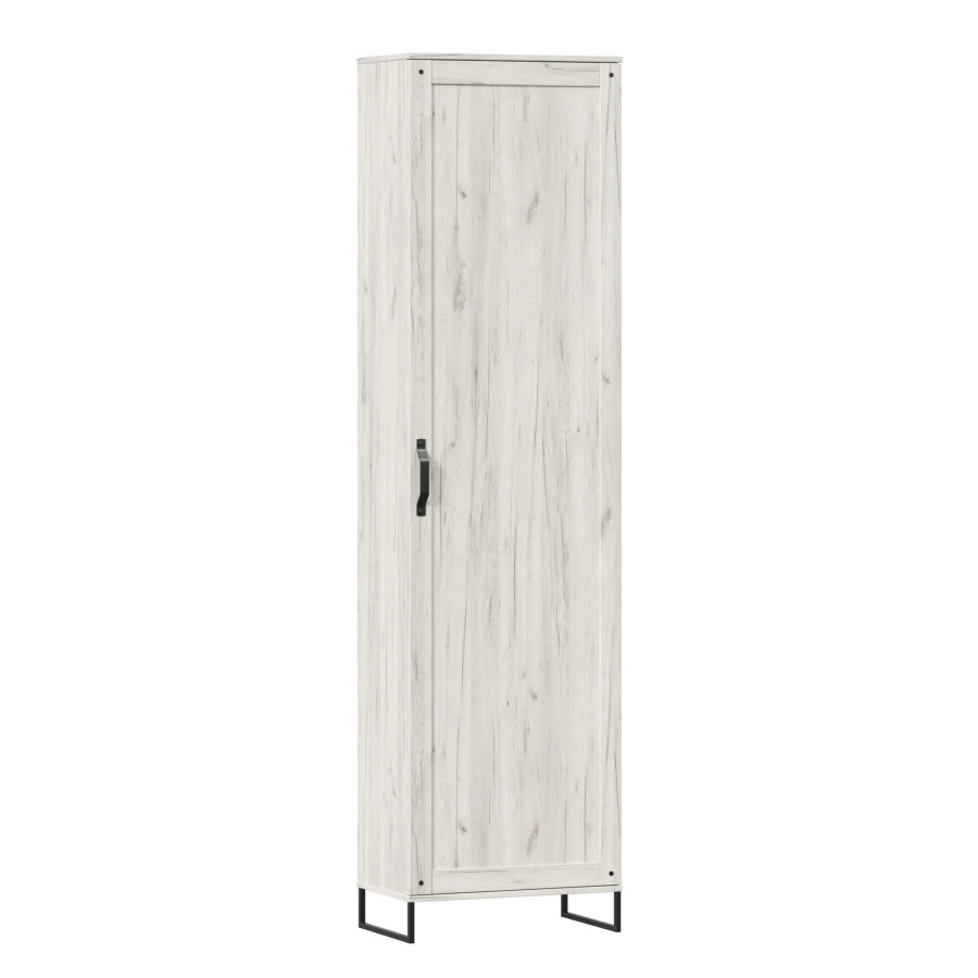 Sydney LD.672010.000 Single Door Wardrobe (White Craft Oak)