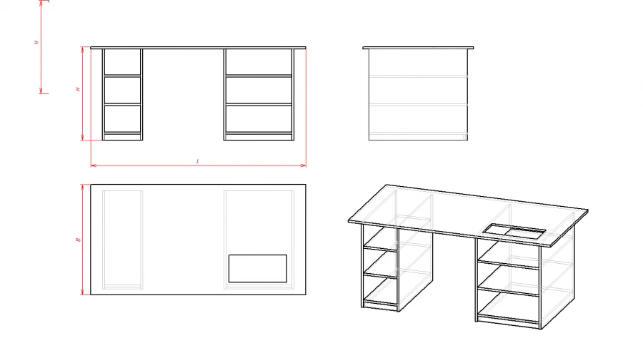 Sewing Machine Table for Series 1.603