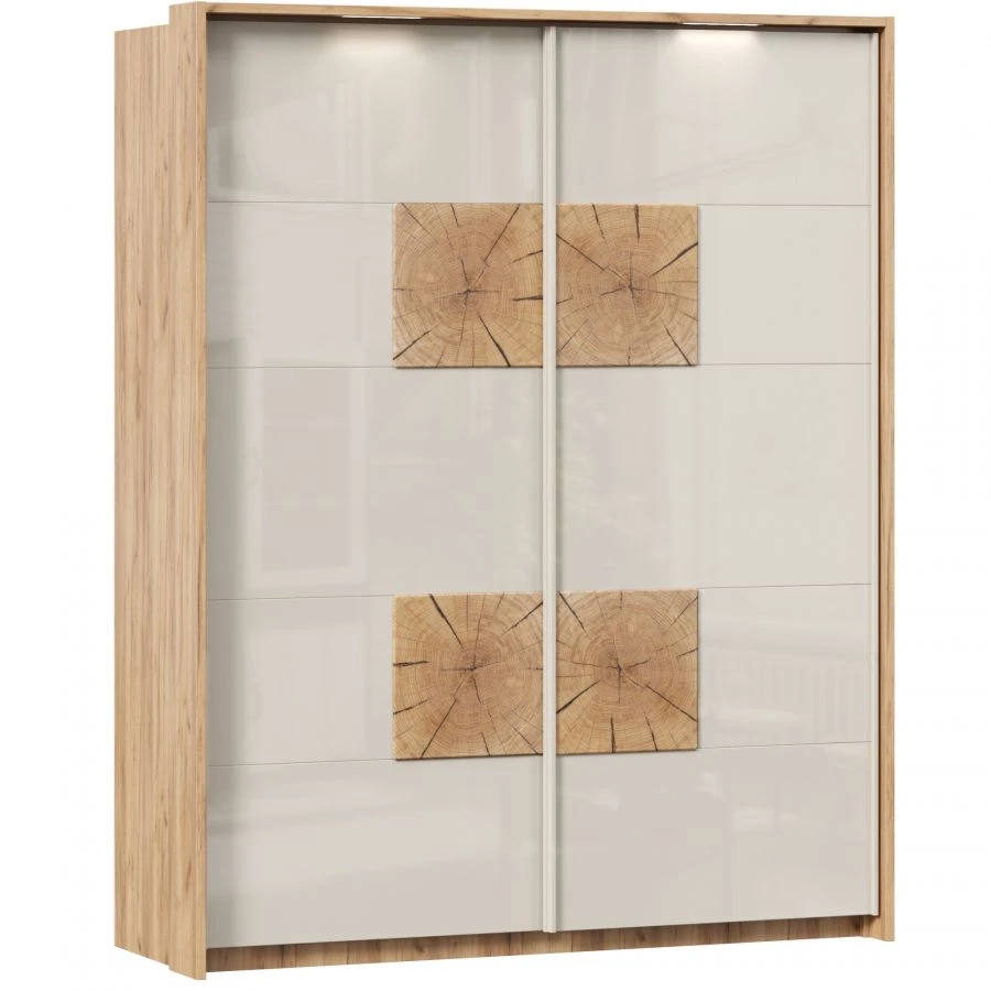 Fiji LD.659100.000 Two-Door Wardrobe (Golden Oak/Kashmir)