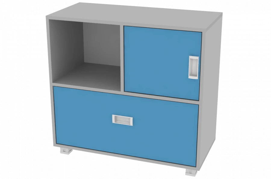 798x380x758 mm Storage Cabinet with Drawer and Door