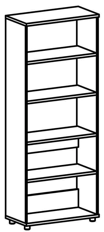 Open Shelf Cabinet 8101 Galant Series