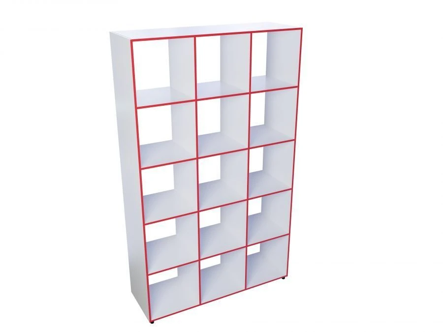 Multi-section Open Wardrobe for Office Storage, Model 95725