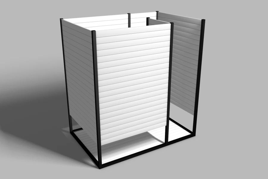 Changing Room Cabin with Metal Frame