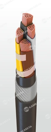 Power Cable with Copper Conductors and Cross-Linked Polyethylene Insulation 0.66/1 kV PvkShp Model