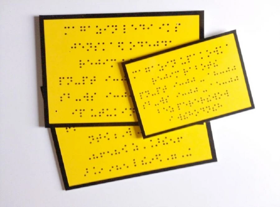 Tactile Signs with Braille for the Visually Impaired