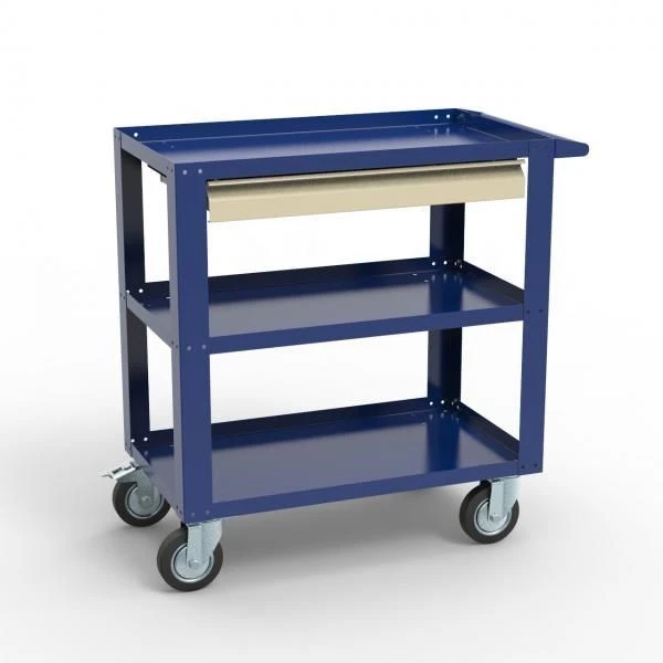 Edelwood Metal Cart for Transporting Books and Documents