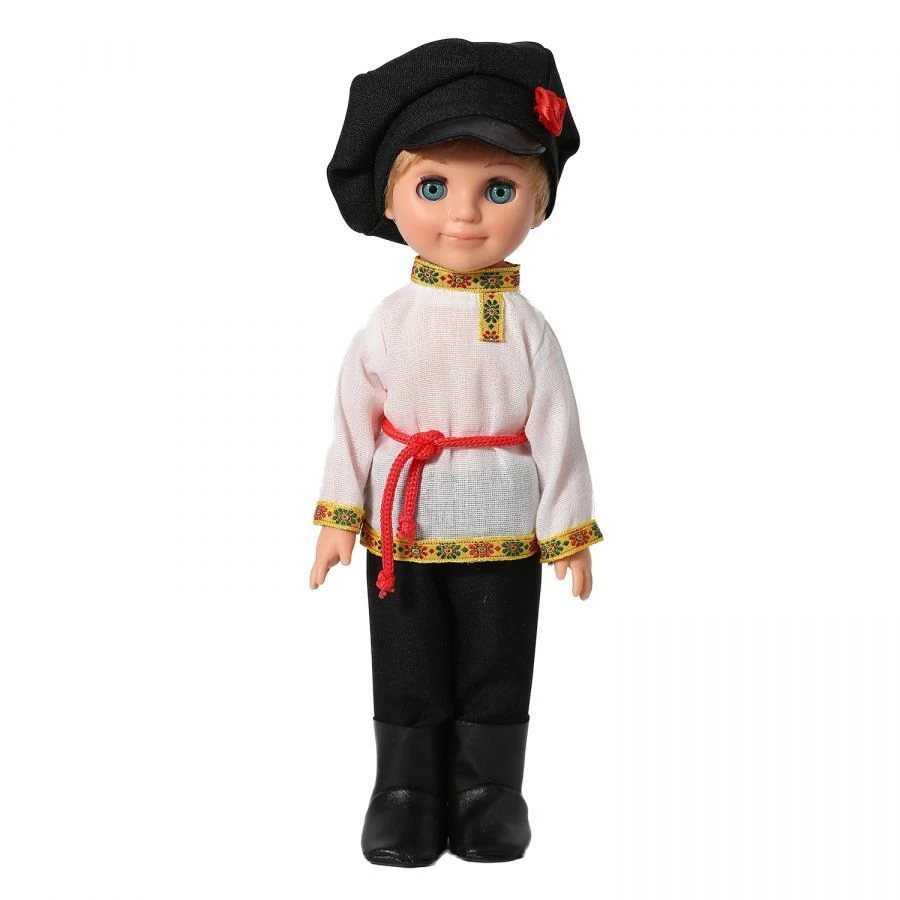 Plastic Doll Boy in Russian Costume 30 cm, V3909