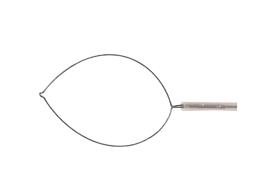 Oval Polypectomy Loop 30mm for Flexible Endoscopes, Ø 2.8mm, 2400mm Length (No Handle)