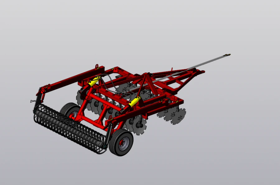 Trailed Disc Harrow with Spiral Roller BD-2.7x2P