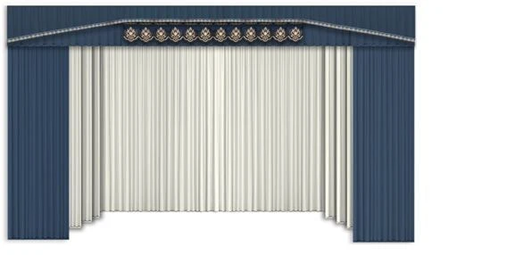 Marsell 2 Curtain Set for Stage and Decoration