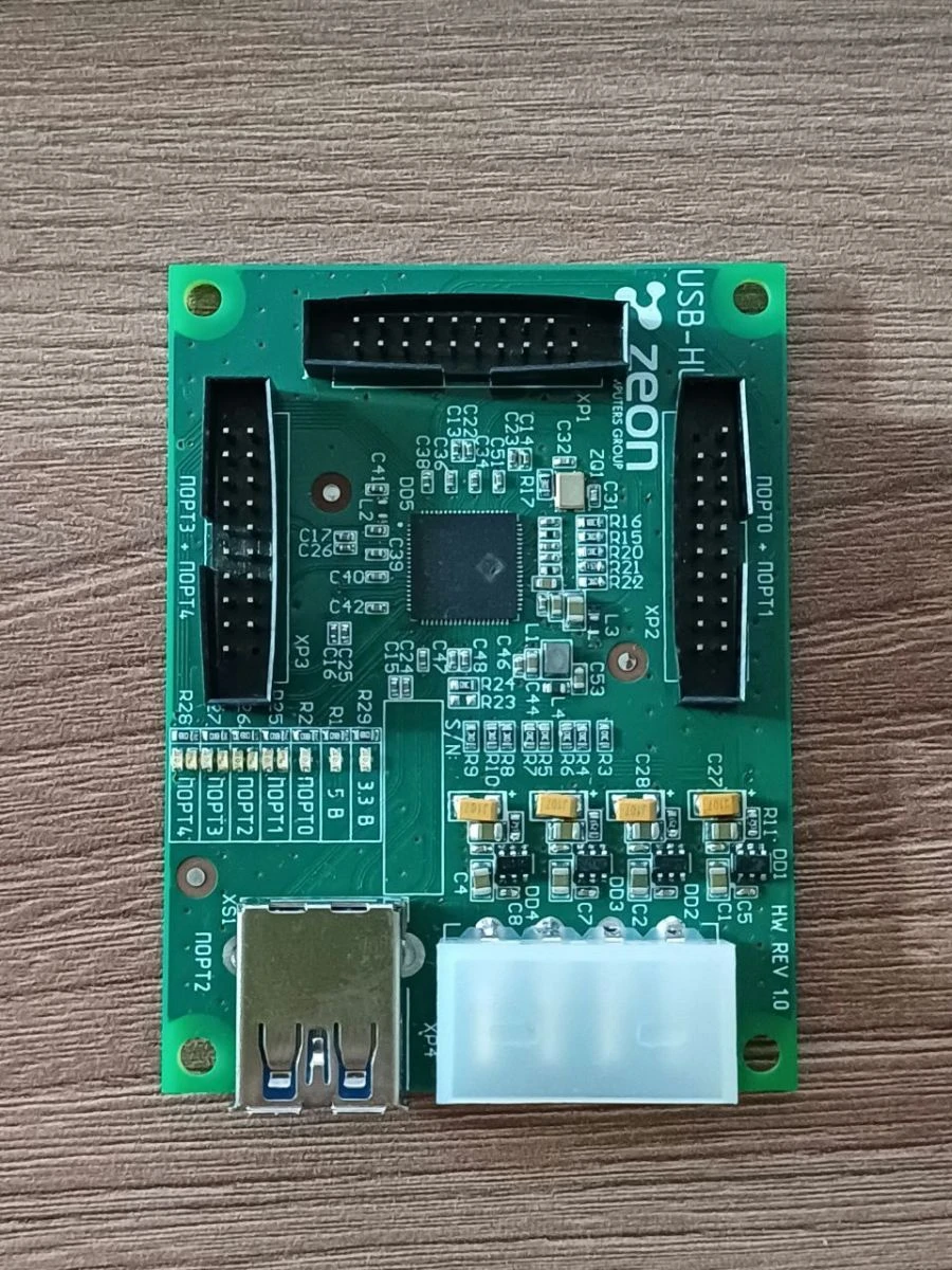 USB Hub Expansion Board Zeon Model HUB EДГР.467239.001