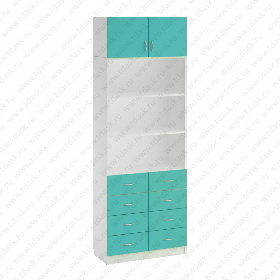 Document Storage Cabinet with Open and Closed Compartments Model SK.13.03 (Mod.1)