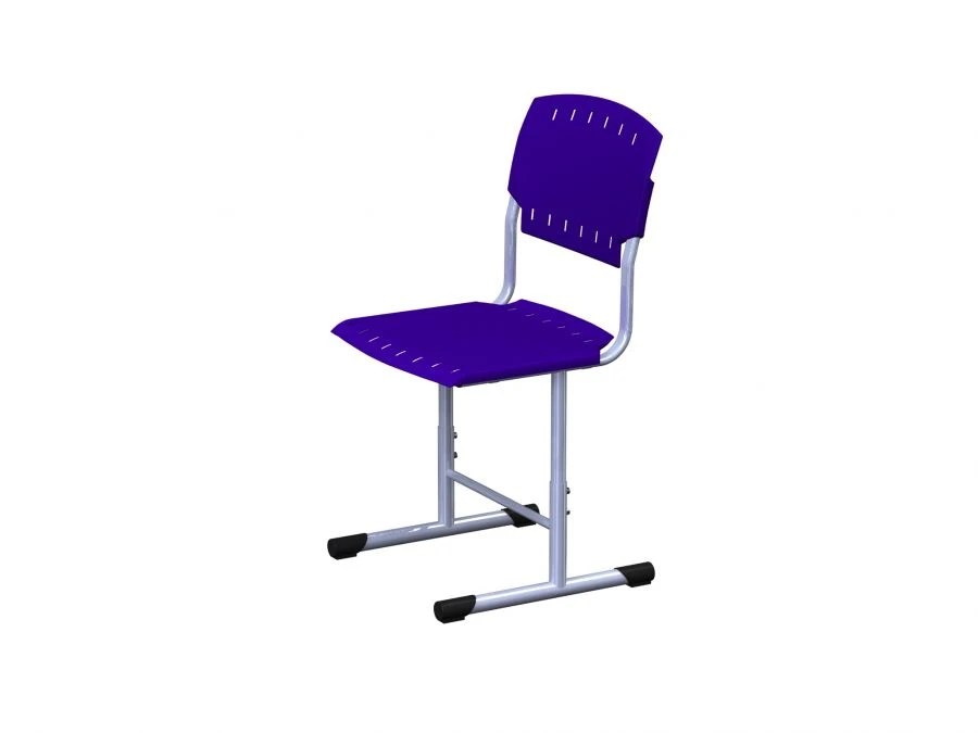 Non-Adjustable Plastic Student Chair with Metal Frame for Growth Groups 2-7