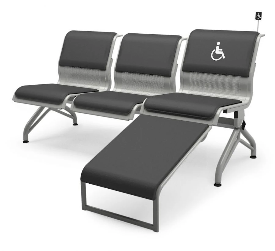 Multi-Seat Section MS10/2 with Metal Frame