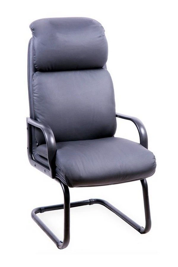 Non-Rotating Conference Chair with Metal Base - Nadir Model