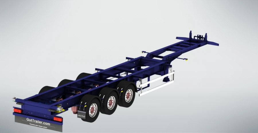 Container Semi-Trailer CSA-453 (Without Hydraulic Equipment)