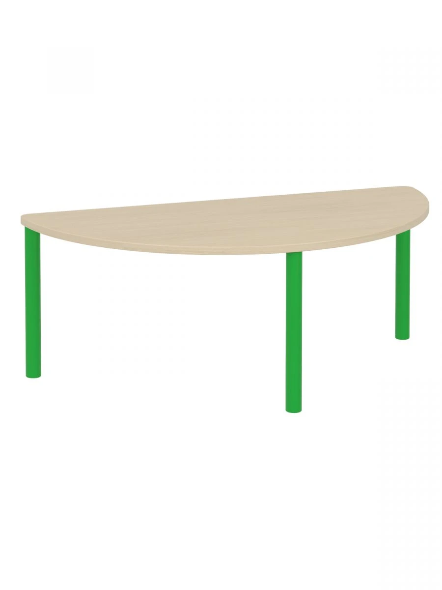 Children's Half-Round Table 460 mm / Green