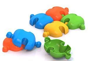 Floor Mosaic Puzzle with 24 Pieces