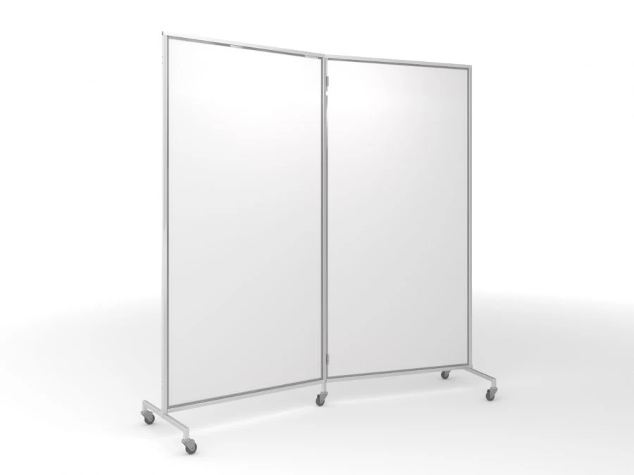 Double Partition Screen with Metal Frame - SHM-2