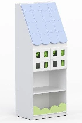 Children's Wardrobe Model 4 "Houses" for Kindergartens