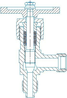 Angle Shut-off Valve Model "KZ U" for Industrial Applications
