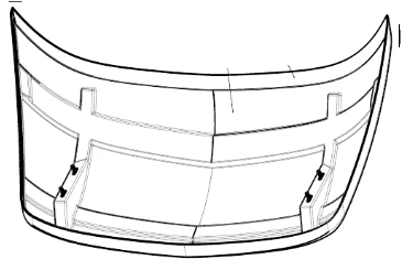 Fiberglass False Panel for Tram Helmets S.15M-10.10.020