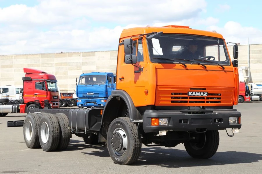 KAMAZ 53228-15 Chassis with Installed Engine (Cabless)